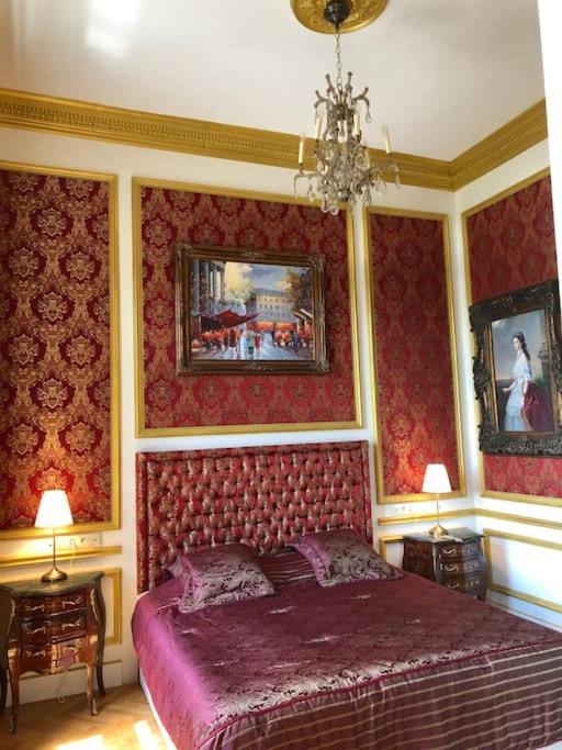 Baroque Danube Panorama Red Daire Budapeşte Dış mekan fotoğraf